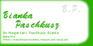 bianka paschkusz business card